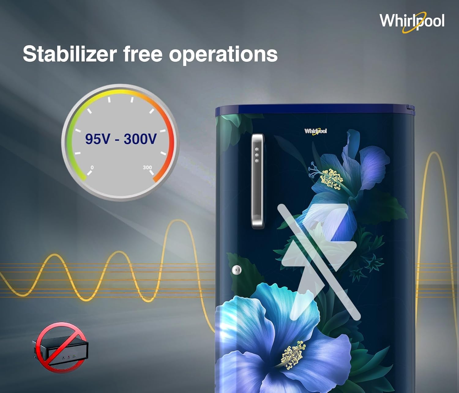 Whirlpool 184 L 5 Star Direct-Cool Single Door Refrigerator (205 WDE ROY 5S) with IntelliSense Inverter Compressor – Energy Efficient & Stylish